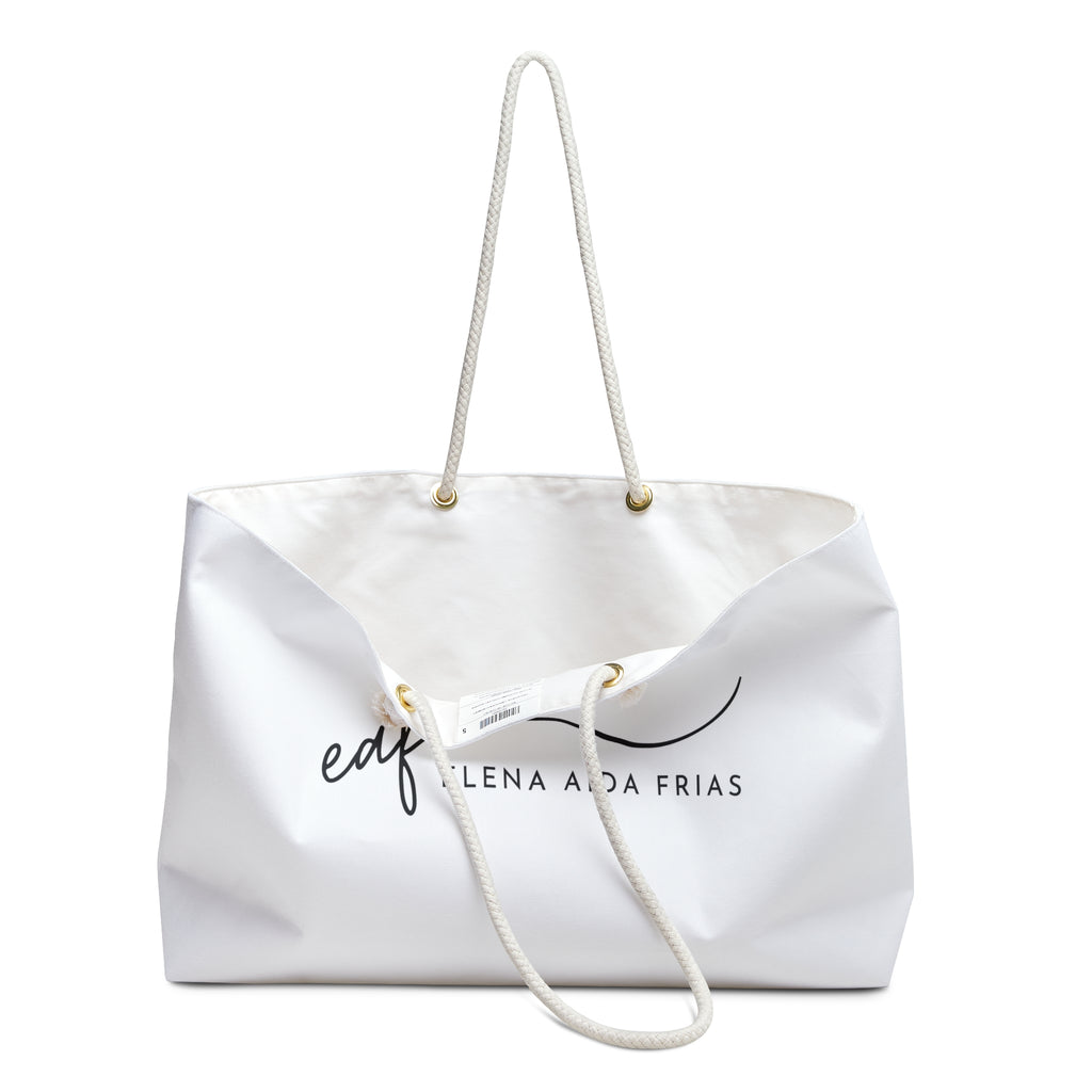 Shop For Good_Weekender Bag – 'Be Kind' Canvas Travel Tote with Signature Logo