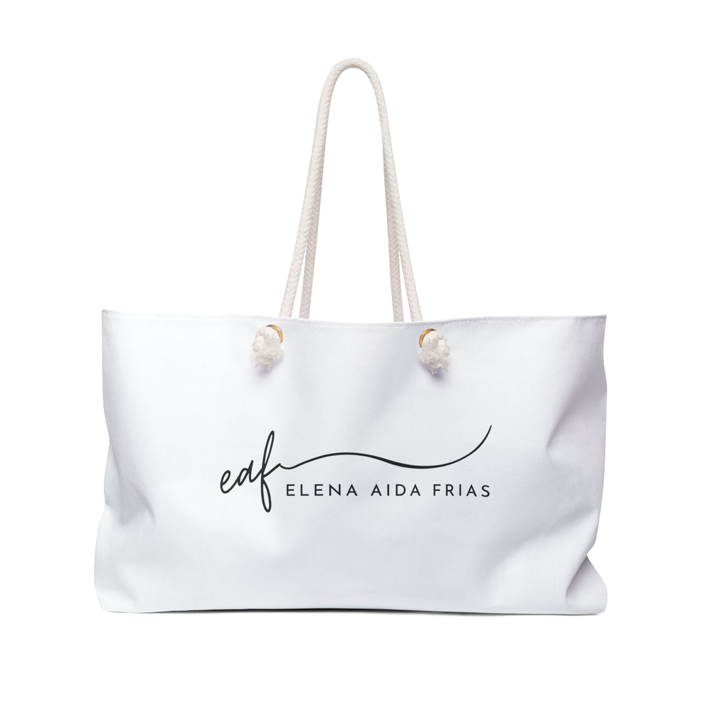 Shop For Good_Weekender Bag – 'Be Kind' Canvas Travel Tote with Signature Logo