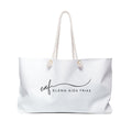 Shop For Good_Weekender Bag – 'Be Kind' Canvas Travel Tote with Signature Logo