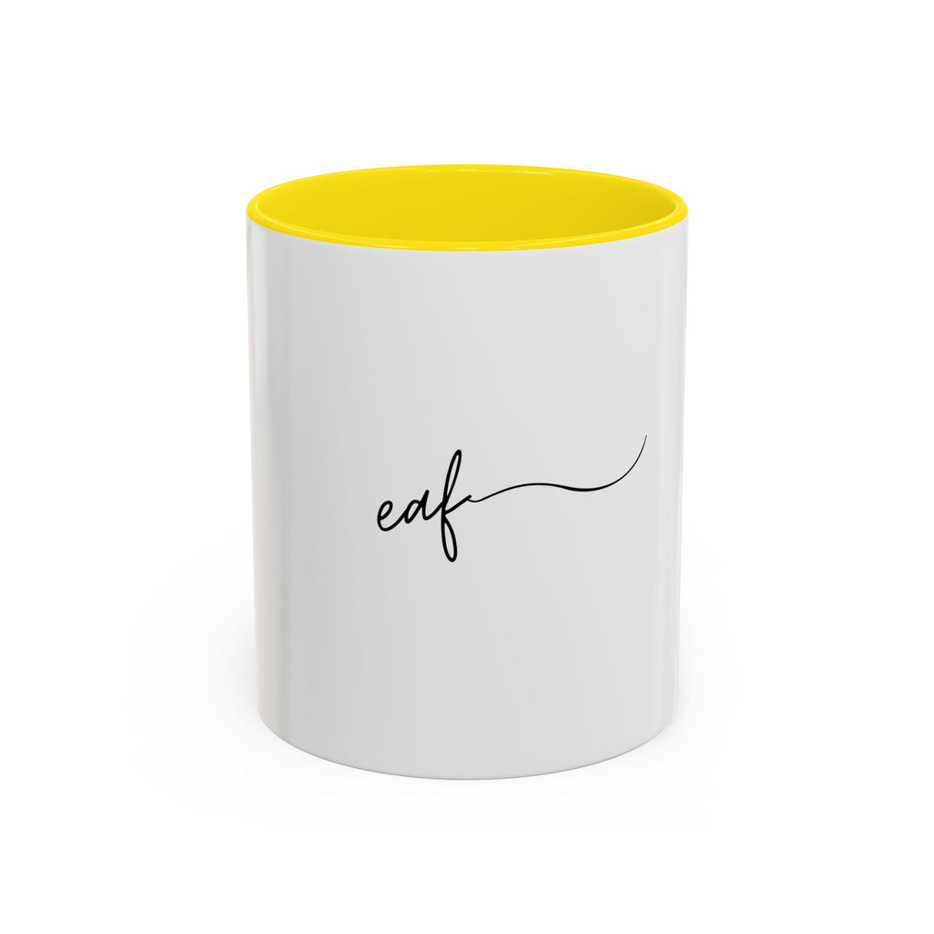 My Signature Accent Coffee Mug - Personalized Monogram Ceramic Cup