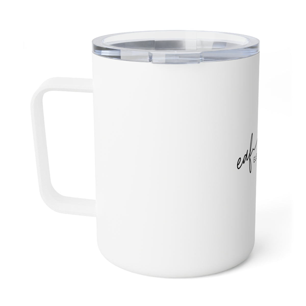 My signature logo Insulated 10oz Coffee Mug — Minimal Script Logo (Elena Aida Frias)