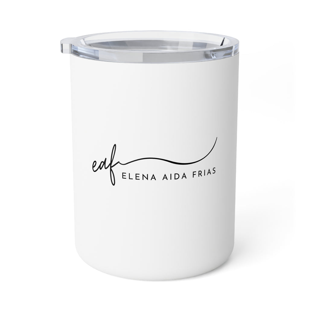 My signature logo Insulated 10oz Coffee Mug — Minimal Script Logo (Elena Aida Frias)